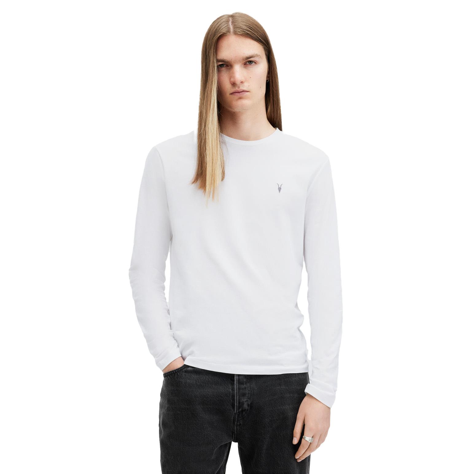 AllSaints Brace Brushed Cotton Long Sleeve T-Shirt